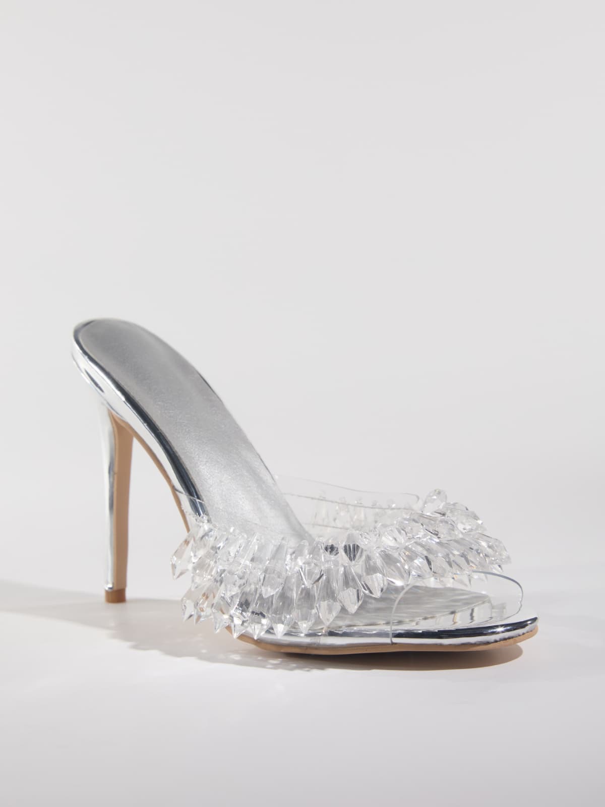 Gexelle Crystal Fringe Slippers