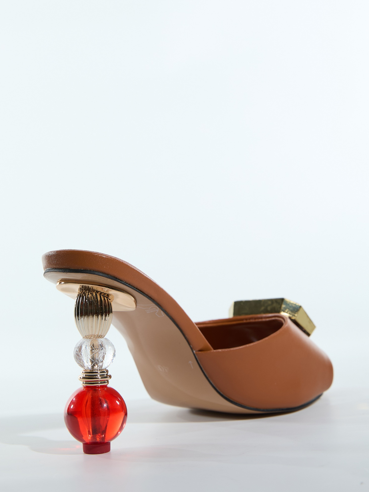 Lorant Crystal Leather Sandals