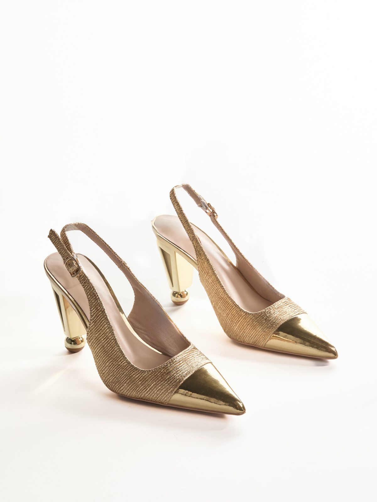 Loften Lustre Gold Heels