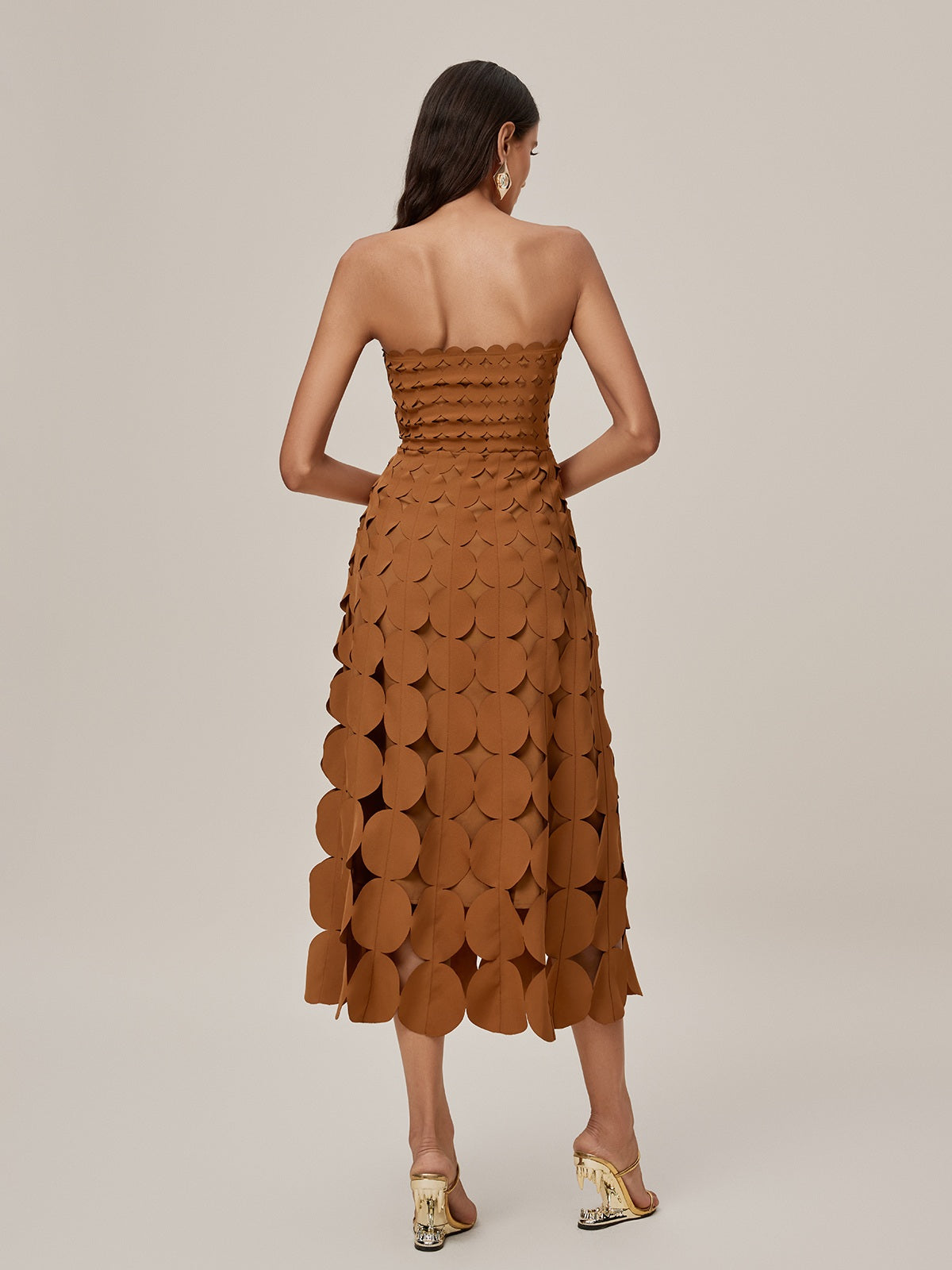 Onslow Strapless Cutout Midi Dress