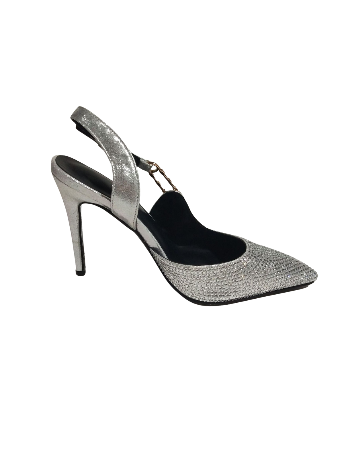 Jaxxon Crystal Heels In Silver